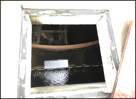 改善後の排水中の油脂類の状況